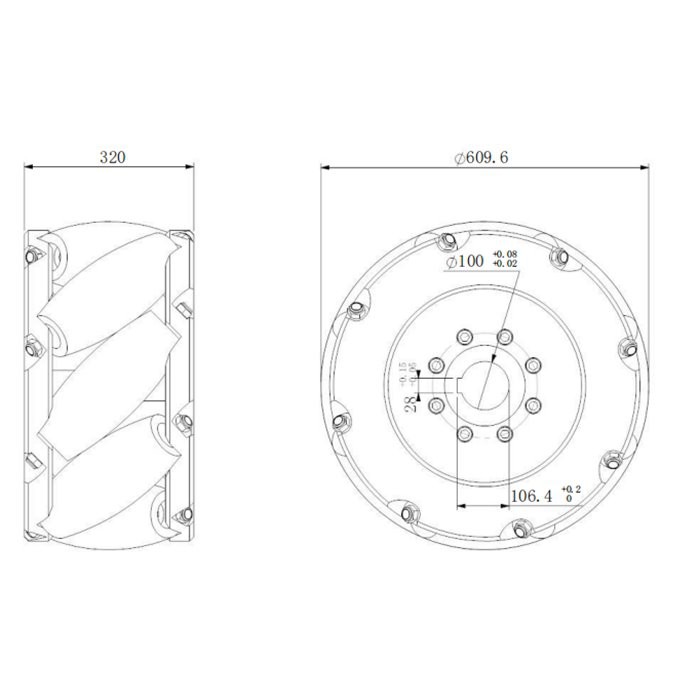 All Size Omnidirectional Mecanum Wheels Made in China All Size Omnidirectional Mecanum Wheels Made in China